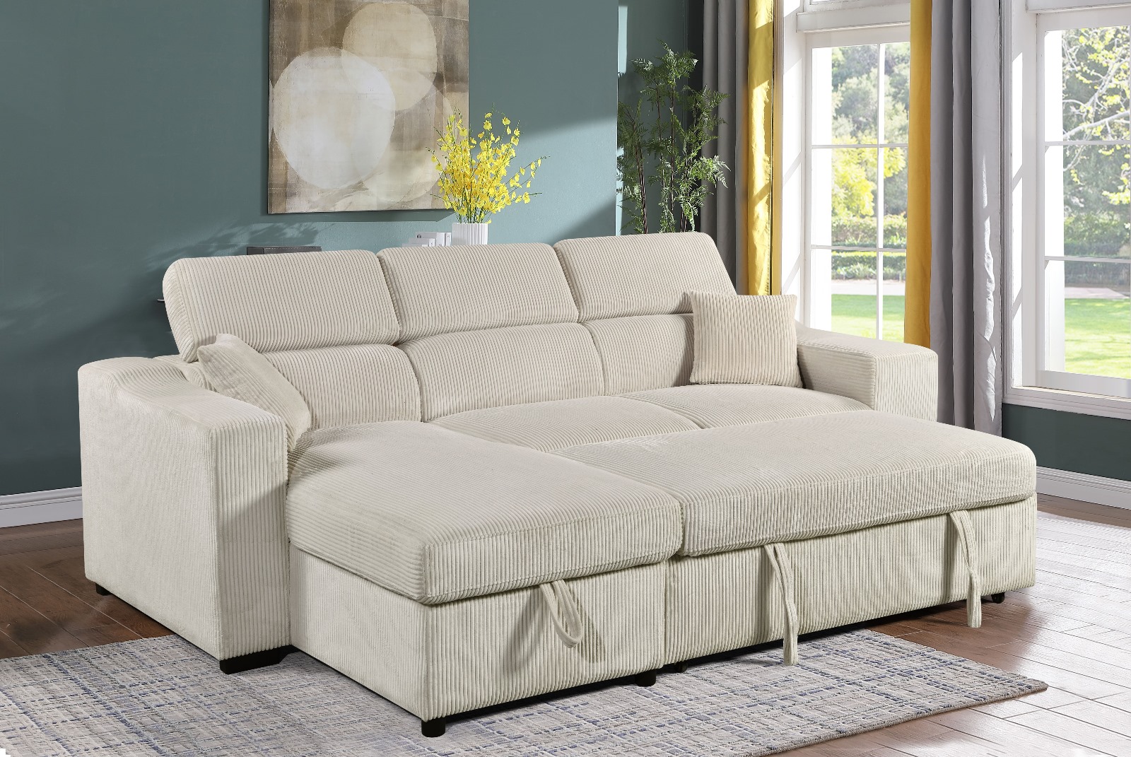 Divon Sofa Bed Beige - Image 3