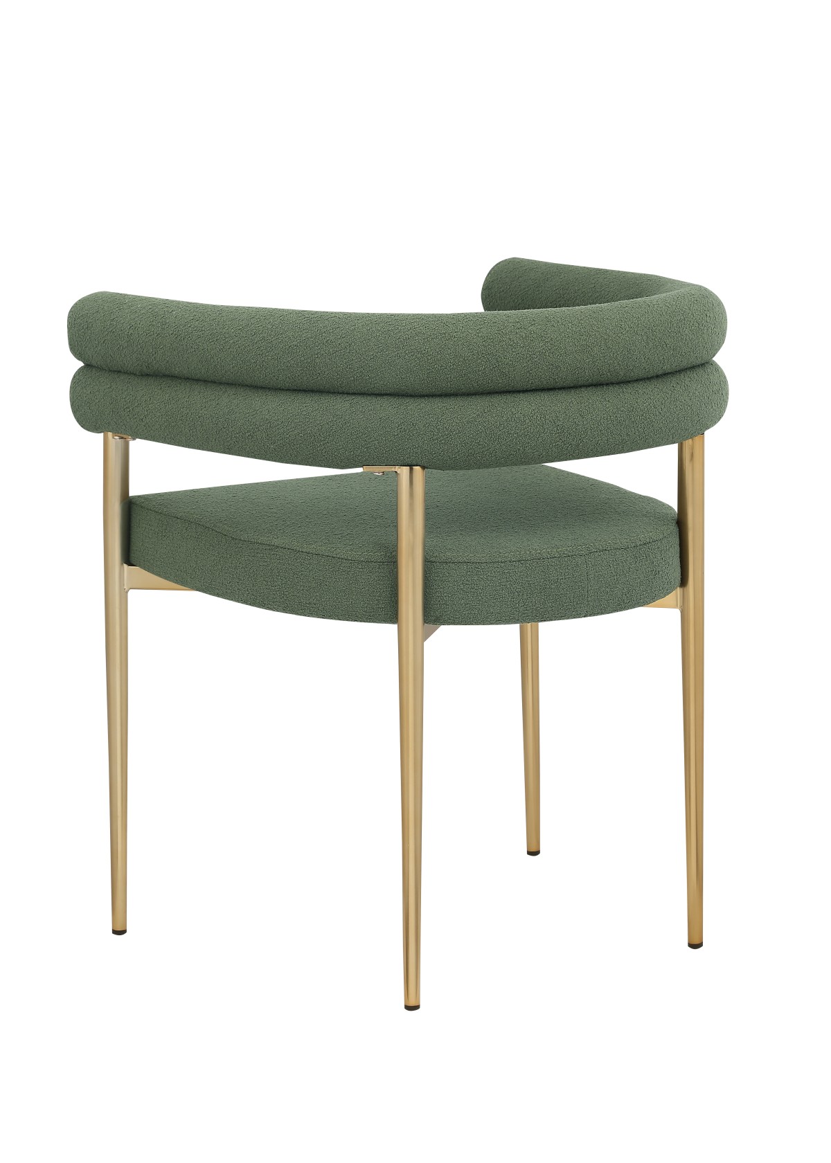 DINING CHAIR SET OF 2 - GREEN/GOLD - Image 4