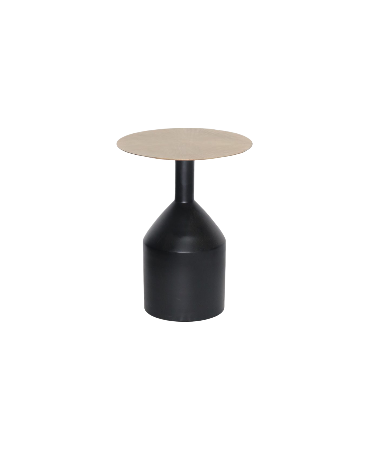 ACCENT TABLE - BLACK/GOLD