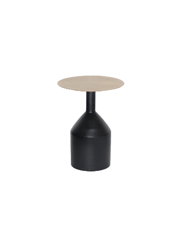 ACCENT TABLE - BLACK/GOLD