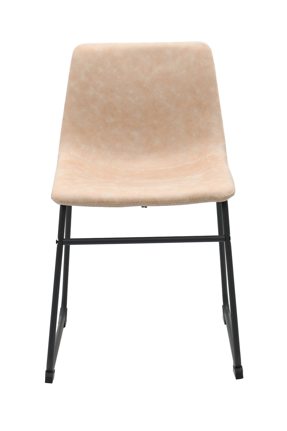 DINING CHAIR SET OF 2 VINTAGE BEIGE - Image 5