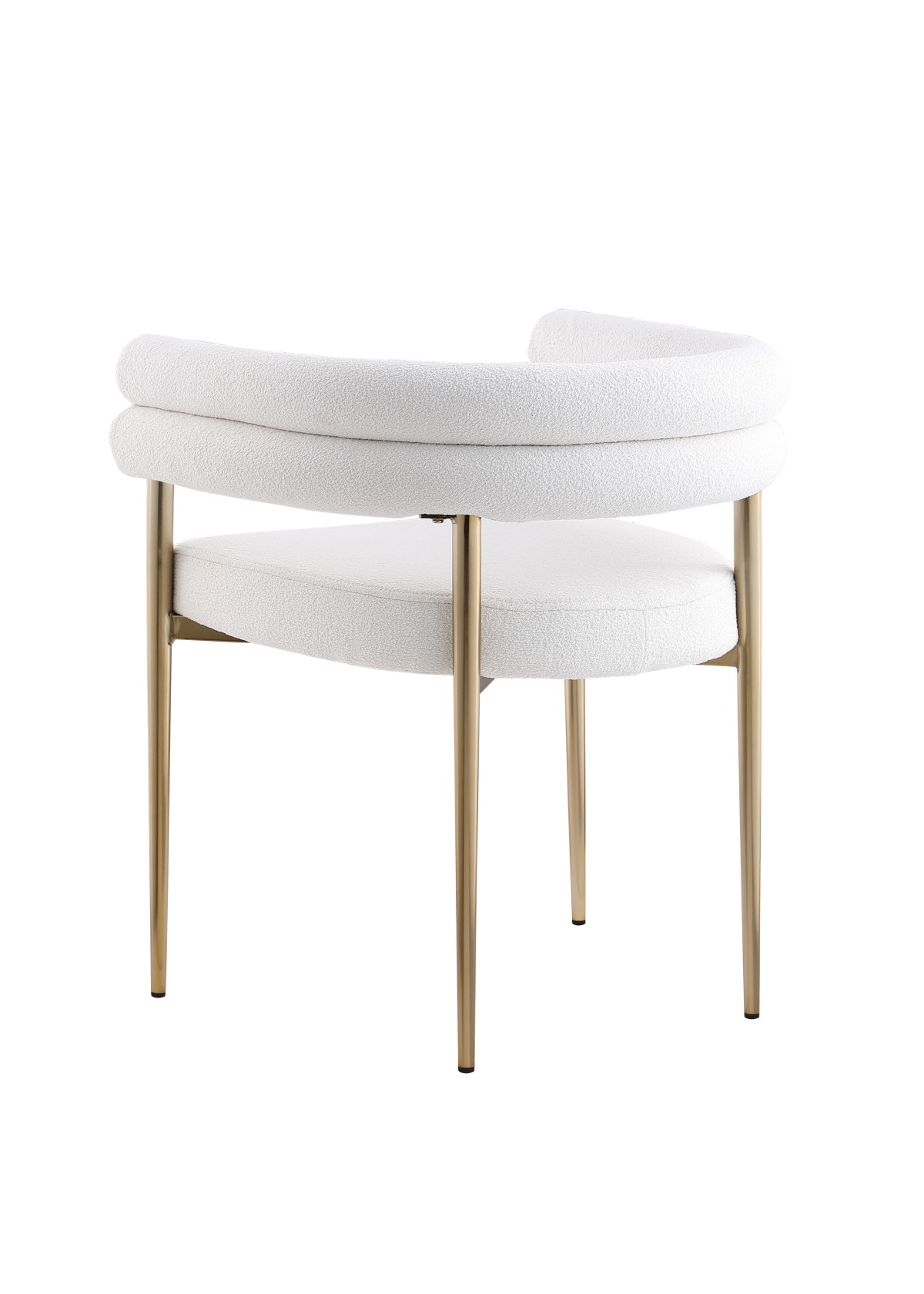 DINING CHAIR SET OF 2 - CREAM/GOLD - Image 3