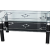 Glass Coffee Table with Shelf