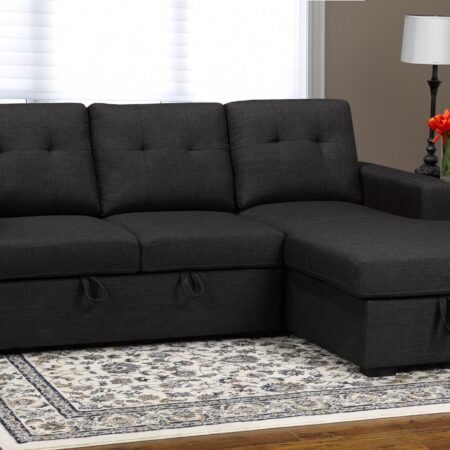 Modern Sectional Sofa Bed with Storage
