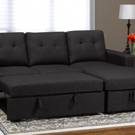 Modern Sectional Sofa Bed with Storage