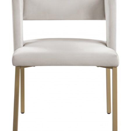 Alternative view of DINING CHAIR SET OF 2 BEIGE