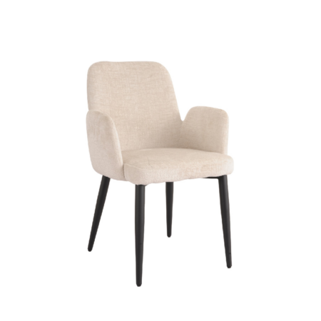DINING CHAIR SET OF 2 BEIGE