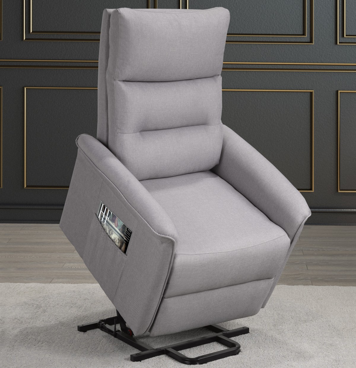 RECLINER LIFT CHAIR, LIGHT GREY - Image 3