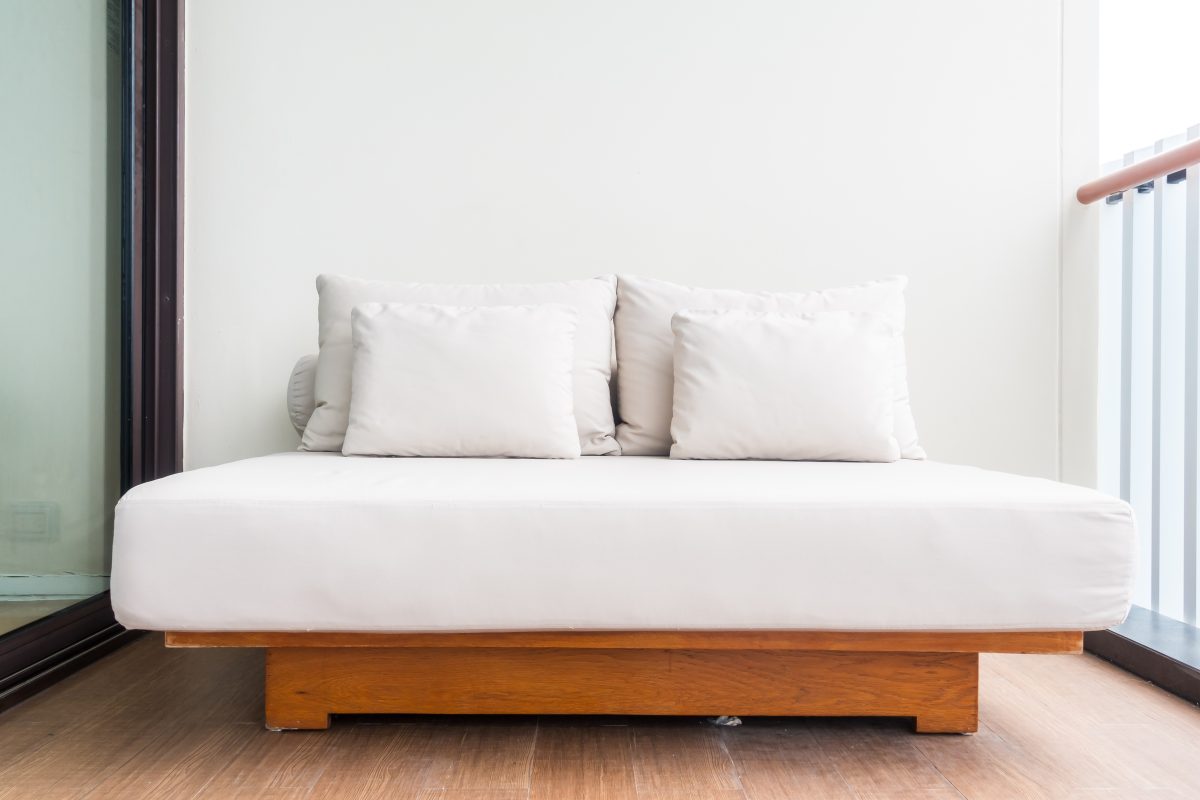 Pillow on mattress