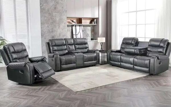 Romeo GRY leather power recliner sofa
