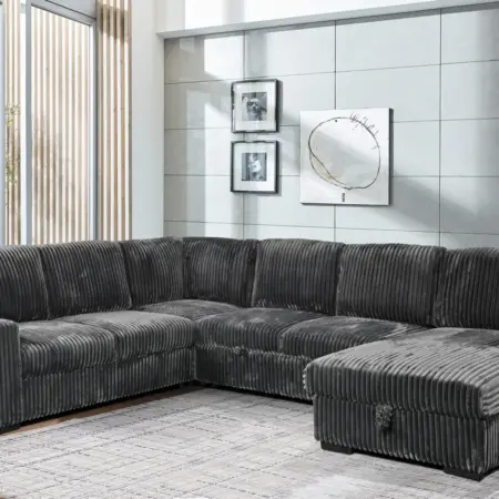 6530 – SECTIONAL SET – GREY