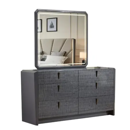 Alternative view of BEDROOM SET (GREY)
