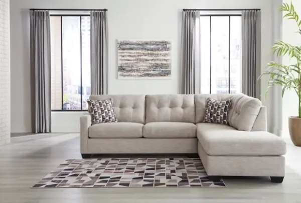 Alternative view of Mahoney 2-Piece Sectional Pebble