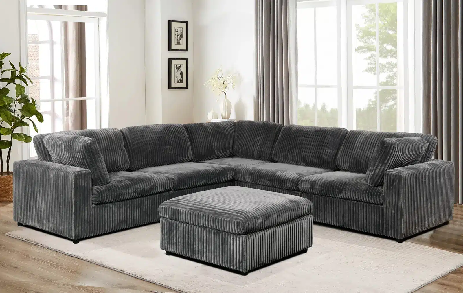 SECTIONAL SOFA – GREY