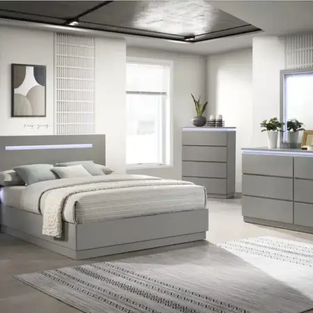 BEDROOM SET – GREY