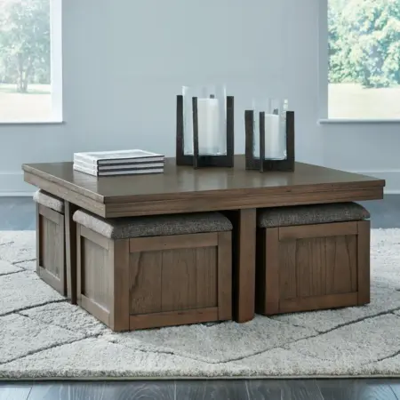 Alternative view of Boardernest Coffee Table with 4 Stools