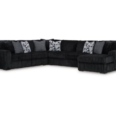Midnight-Madness 4-Piece Sectional Onyx
