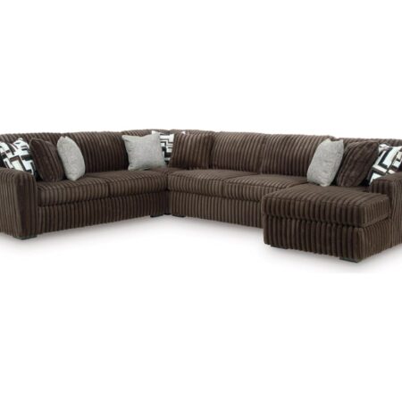 Midnight-Madness 4-Piece Sectional Chocolate