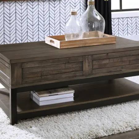 Alternative view of Johurst Coffee Table with Lift Top