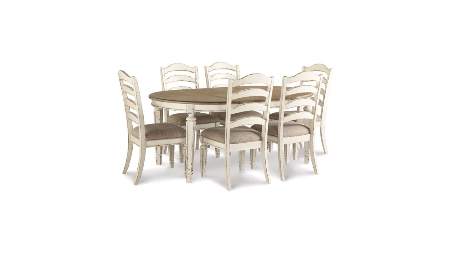 Realyn Dining Table and 6 Chairs