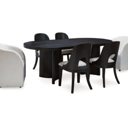 Alternative view of Rowanbeck Dining Table and 6 Chairs