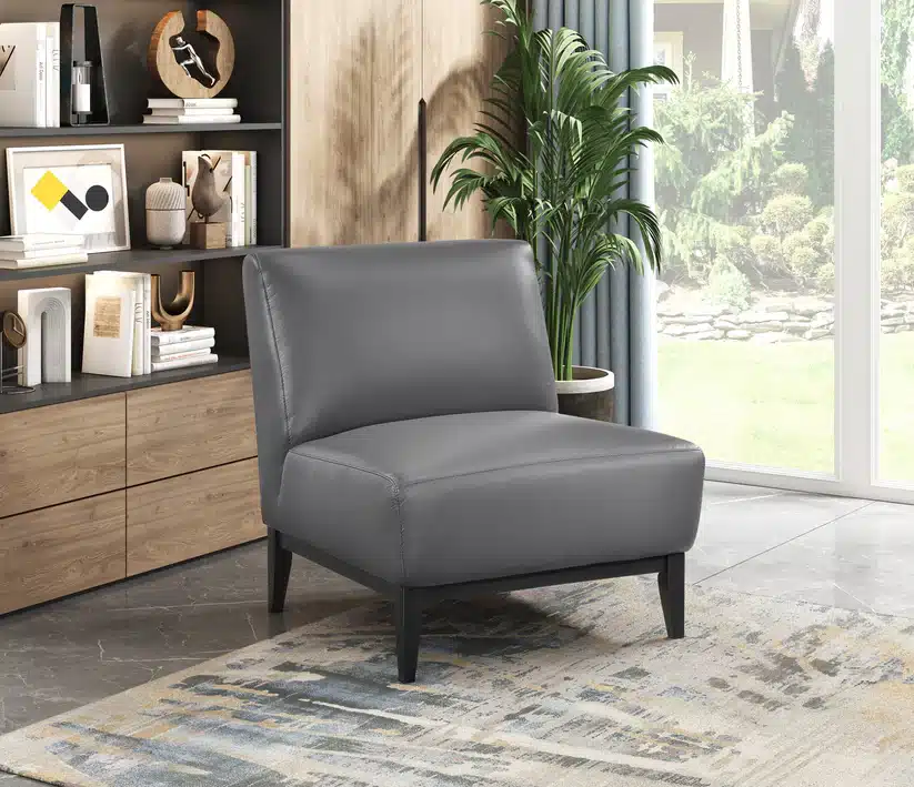 Leather Accent Chair - Image 9