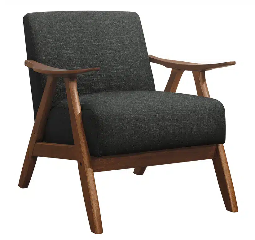 Fabric Wooden Contemporary Accent Chair - Image 7