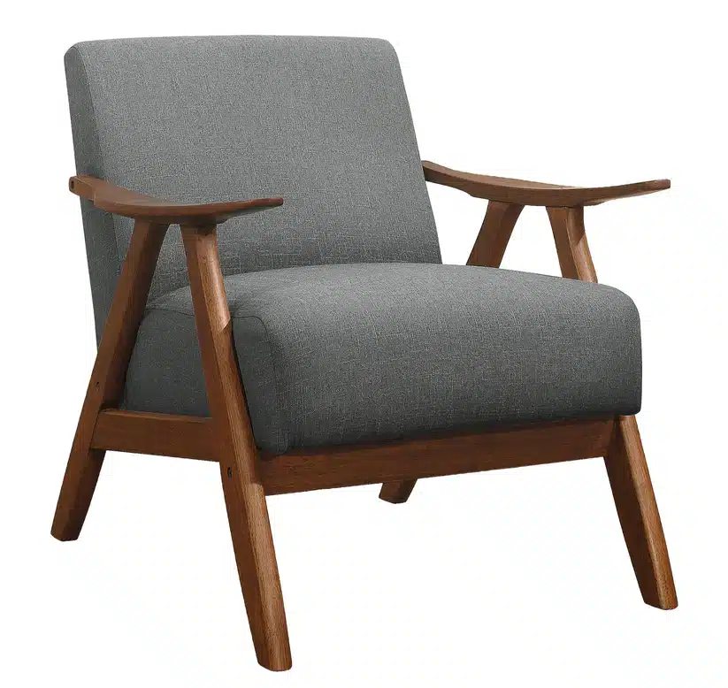 Fabric Wooden Contemporary Accent Chair - Image 4