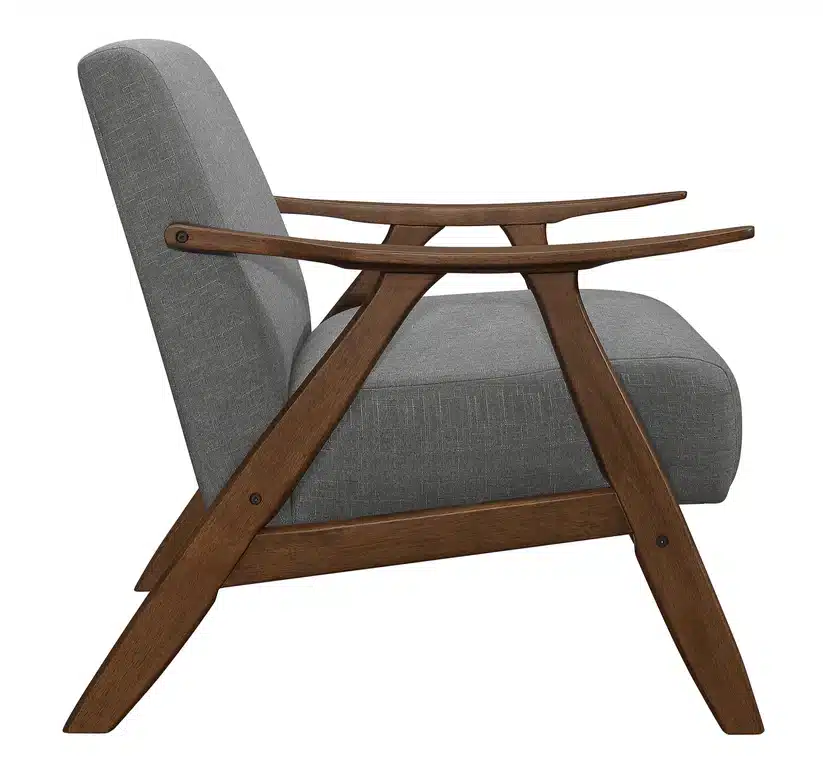 Fabric Wooden Contemporary Accent Chair - Image 3