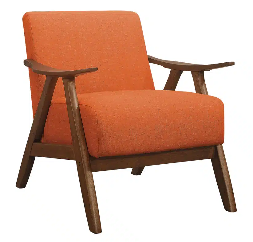 Fabric Wooden Contemporary Accent Chair - Image 6