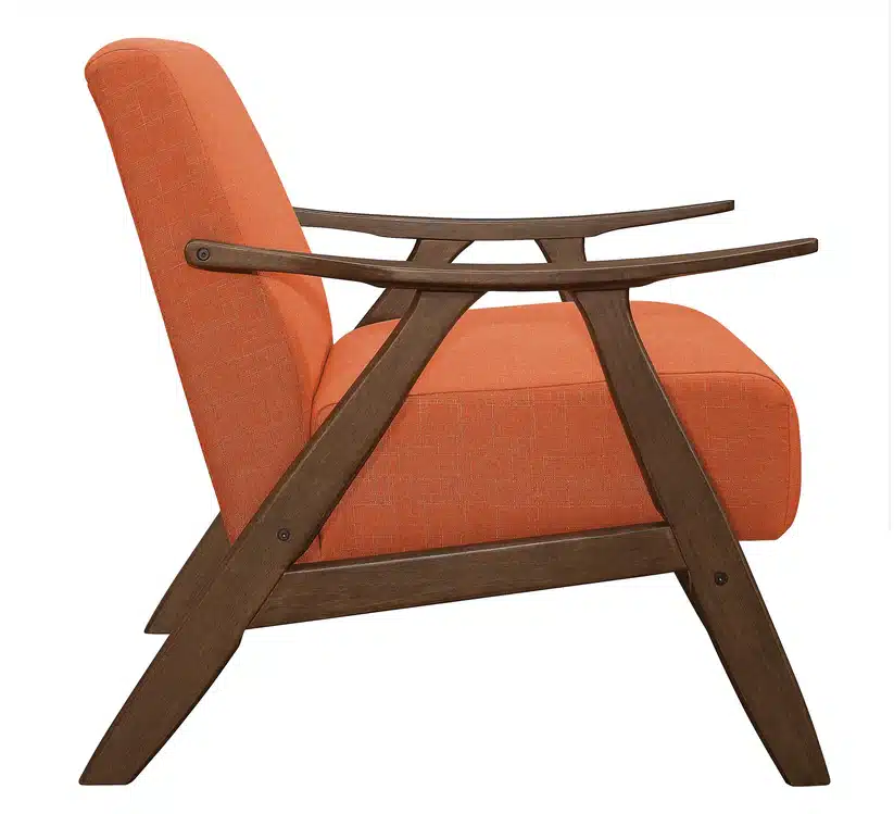 Fabric Wooden Contemporary Accent Chair - Image 5